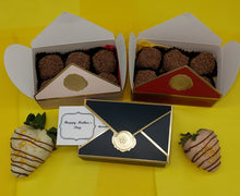 Load image into Gallery viewer, Hand Made Belgian Honey Truffles Dark Milk and White Chocolate x6
