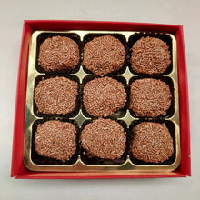 Load image into Gallery viewer, Hand Made Belgian Honey Truffles Dark Milk and White Chocolate