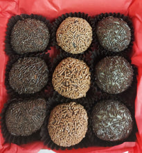 Load image into Gallery viewer, Hand Made Belgian Honey Truffles Dark Milk and White Chocolate