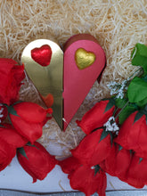 Load image into Gallery viewer, Gold &amp; Red Heart Chocolate Box

