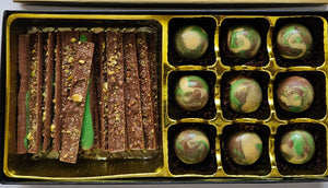 Belgian Milk Choc Dubai Pistachio Chocolate Viral Kunafa, Gift Box