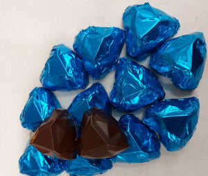 Belgian Dark Chocolate Geometrical Hearts Foil Wrapped Wedding & Party Favours