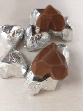 Load image into Gallery viewer, Belgian Milk Chocolate Geometrical Hearts Foil Wrapped Wedding &amp; Party Favours
