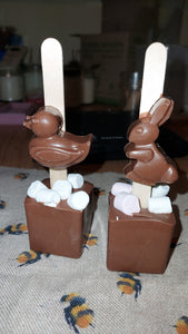 Beeshack Easter Belgian Milk Hot Chocolate Stirrers Introductory offer