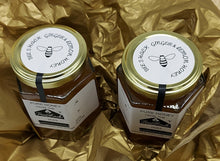 Load image into Gallery viewer, Ginger &amp; Lemon Infused Honey 227g Winter Warmer
